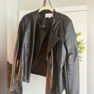 Cupcakes and Cashmere Black Leather Jacket